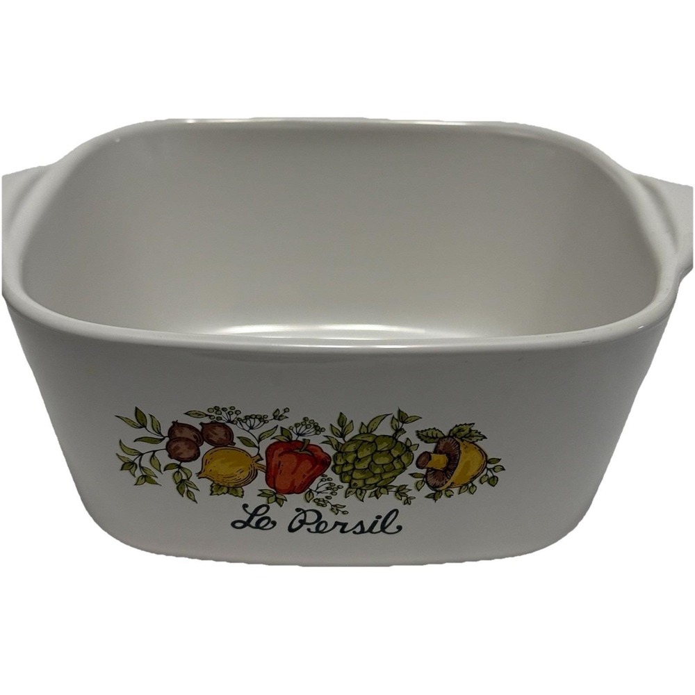 Vintage Corning Ware Spice of Life Le Persil P-43-B 700 ML Baking Dish - Picture 4 of 7